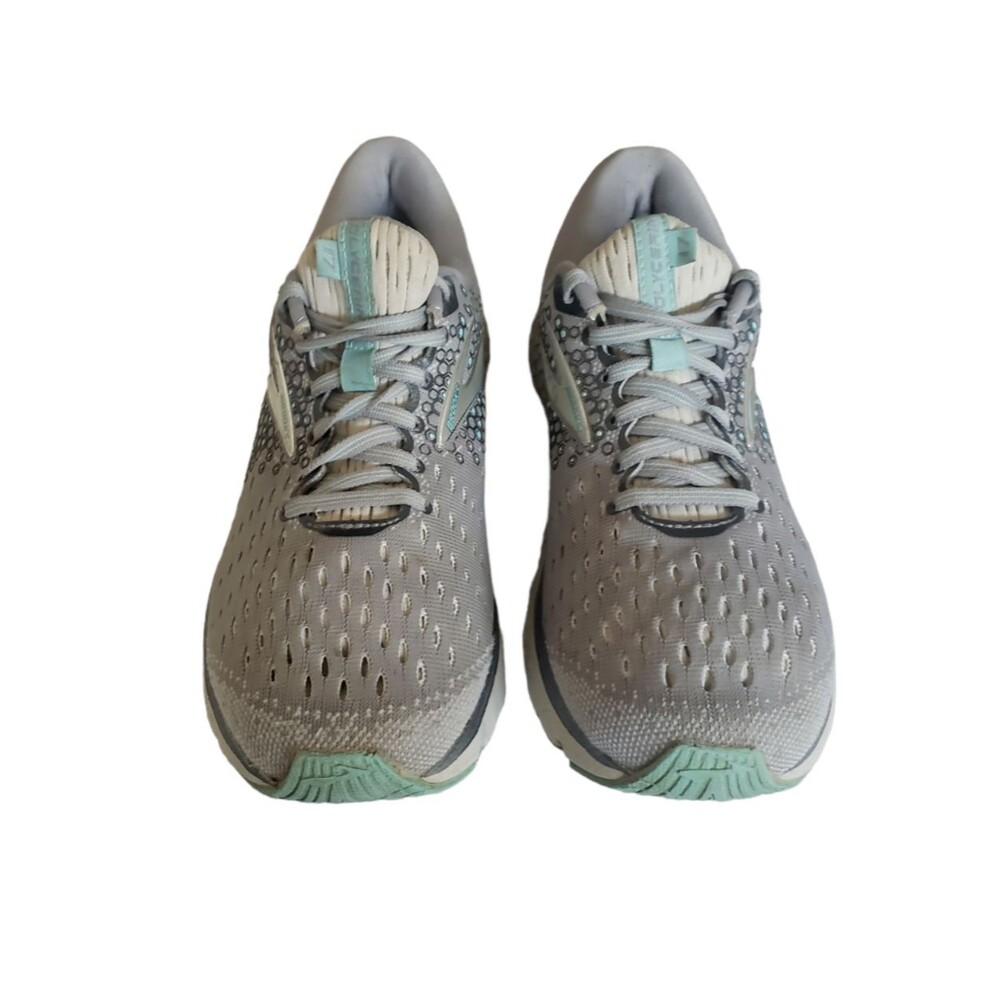 Brooks Glycerin 17 Gray/Aqua Blue Running Shoes Size 9 Women's - Picture 6 of 11